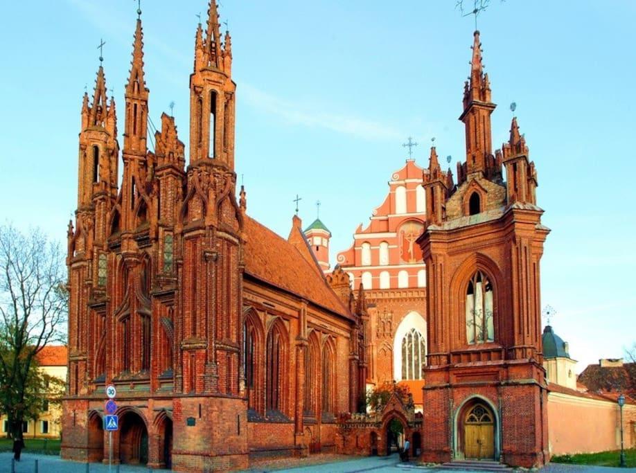 Cozy Apartment In Gothic Style House In The Heart Of The Old Town Wilna Exterior foto